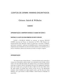 Contos de Grimm animais encantados - Apostilas - Comunicação Social