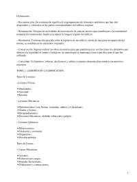 Definiciones y lesiones en la edificación - Apuntes - Arquitectura