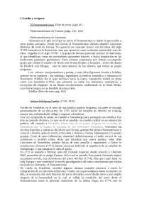 Goethe y su época - El Prerromanticismo 