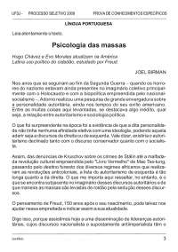 Prova de Conhecimentos Específicos - Musica - Tipo I – UFSJ - 2008