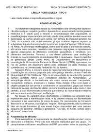 Prova de Conhecimentos Específicos - Musica - Tipo II – UFSJ - 2007