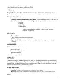 El sistema financiero español - Apuntes - Management 