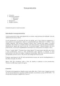Nota promissória - Apostilas - Direito Cambiário