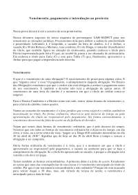 Vencimento, pagamento e introdução ao protesto - Apostilas - Direito Cambiário