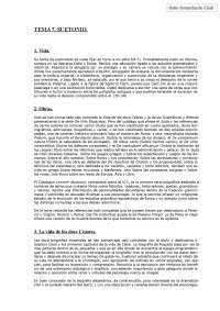 Historiografía. Tema 7. Suetonio