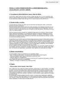 Historiografía. Tema 1. Catón