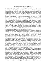 Drożdże w przemyśle spożywczym - Notatki - Mikrobiologia