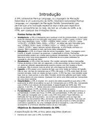 Conceitos básicos de XML: documentos, marcações e declarações