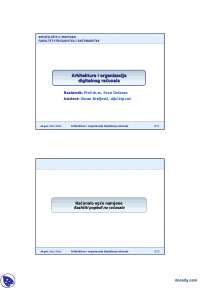 Racunar opstee namene-Slajdovi-Arhitektura digitalnog racunara ...