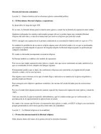 Derecho eclesiástico - Apuntes - Derecho Parte1