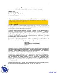 Sediment - General Geology - Lecture Notes - Docsity