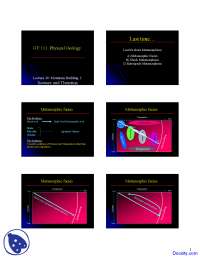 Mountain Building - General Geology - Lecture Slides - Docsity