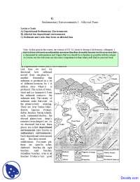 Sedimentary Environments - General Geology - Lecture Notes | Study ...