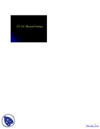 Sedimentary Environments - General Geology - Lecture Slides - Docsity
