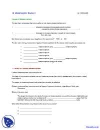 Causes of Metamorphism - General Geology - Lecture Notes - Docsity