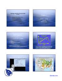 Environment - General Geology - Lecture Slides - Docsity