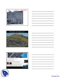 Metamorphism Two - General Geology - Lecture Slides - Docsity
