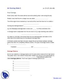 River Drainage - General Geology - Lecture Notes | Study notes Geology ...
