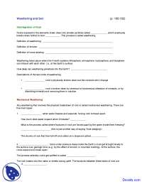 Weathering and Soil - General Geology - Lecture Notes - Docsity