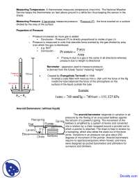 Weather Instruments - Mineral Deposits - Lecture Notes | Study notes ...