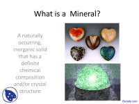 Mineral - Engineering Geology - Lecture Slides - Docsity