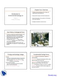 Linkages - Environmental Geology - Lecture Slides - Docsity