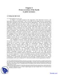 Plate Tectonics - Geochemistry I - Lecture Notes - Docsity