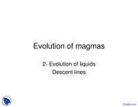 Eutectic Systems - Geochemistry I - Lecture Slides - Docsity