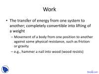 Thermodynamics - Geochemistry I - Lecture Slides - Docsity