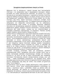 Zarządzanie bezpieczeństwem danych w firmie - Notatki - Bazy danych