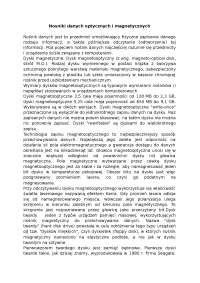 Nośniki danych optycznych i magnetycznych - Notatki - Bazy danych
