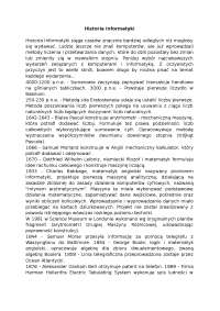 Historia informatyki - Notatki - Bazy danych