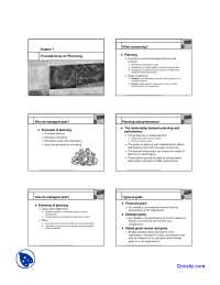 Planning in Management: Foundations, Types, and Approaches