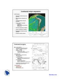 Continental Margin Magmatism - Geochemistry - Lecture Slides - Docsity