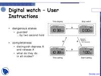 Digital Watch - Human Resource - Lecture Slides