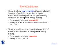 More Definitions - Geochemistry - Lecture Slides - Docsity
