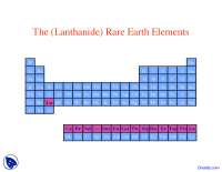 Rare Earth Elements - Geochemistry - Lecture Slides - Docsity