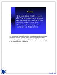 Drainage Geochemistry - Geochemistry - Lecture Slides | Slides ...