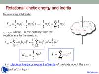Rotational dynamics - General Physics I - Lecture Slides - Docsity