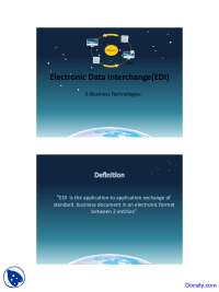 Electronic Format - E-Commerce - Lecture Slides - Docsity