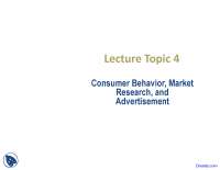 Consumer Behavior - E-Commerce - Lecture Slides
