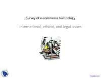 Language Issues - E-Commerce - Lecture Slides
