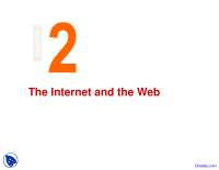 Internet Architecture - E-Commerce - Lecture Slides