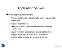 Merchant Server - E-Commerce - Lecture Slides
