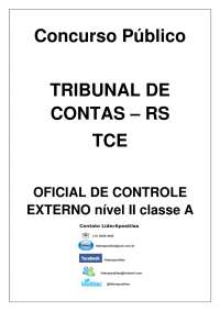 Apostila Oficial Controle Externo TCE RS