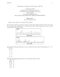Summarize the Data - Introduction to Statistics in Psychology - Homework