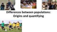 Frequências de Alleles e Genótipos em Populações Diferentes: Origens e Medida da Diferença