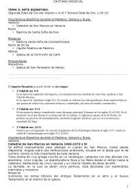 TEMA 5: ARTE BIZANTINO Segunda Edad de Oro del imperio s.IX-XI Y 
