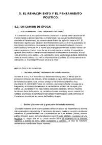 El renacimiento y el pensamiento político