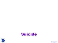 Suicide: A Comprehensive Overview of Causes, Correlates, and Prevention